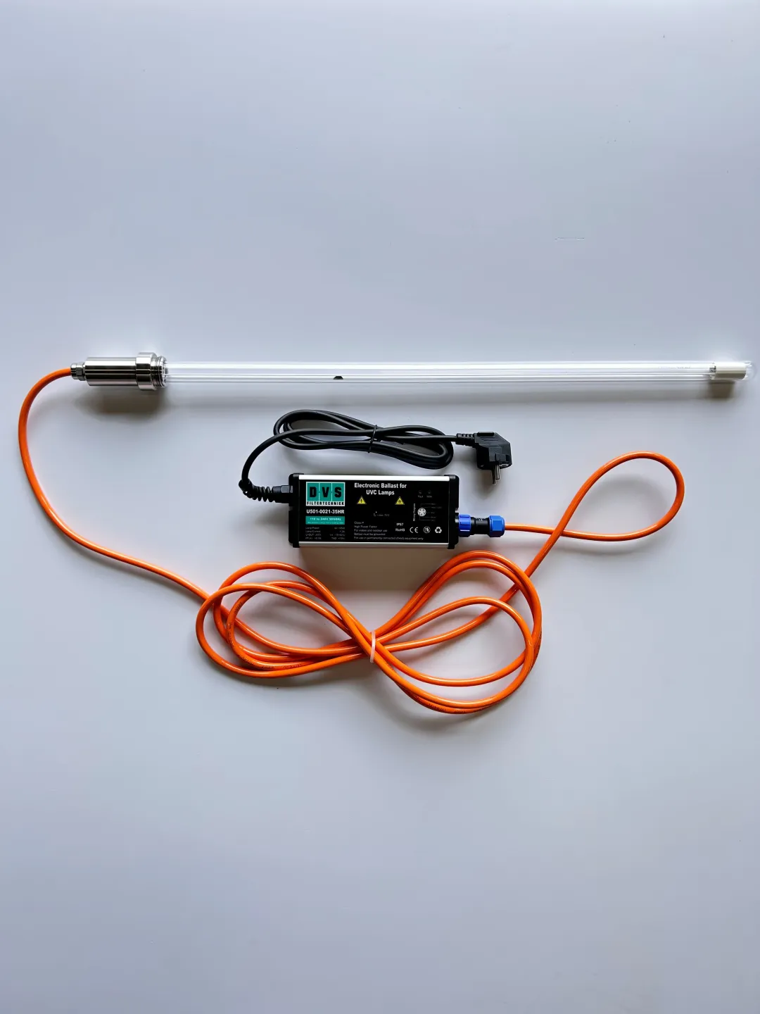 UV lampa 75 W nerez kompletní s předřadníkem a kabelem
